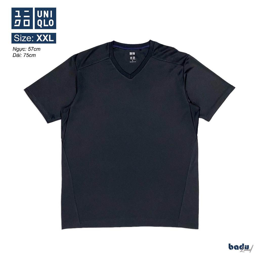 Áo thun Uniqlo 2hand size XXL | Màu đen