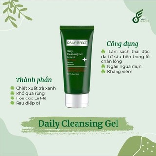gel rửa mặt daily effect 120ml