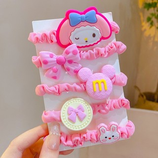 Sét 10 dây buộc tóc chun co giãn nhiều mẫu mới