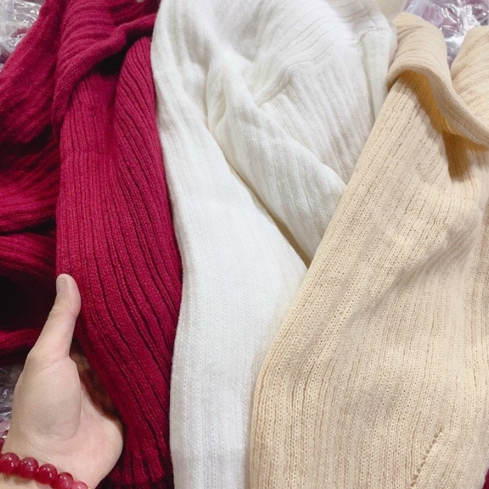 Áo Len Trễ Vai Tay Dài Hamina, Áo Len Cực Xinh Hàng Quảng Châu