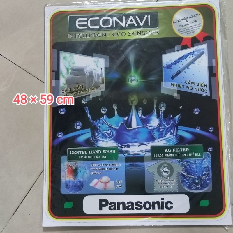 tem dán máy giặt panasonic