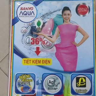 tem dán máy giặt Sanyo Aqua