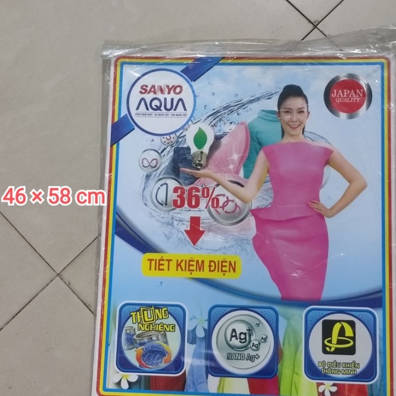 tem dán máy giặt Sanyo Aqua