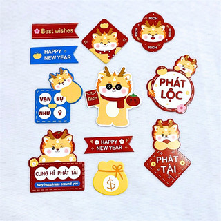 Sp071691 	tết-set que giấy rồng đeo kính
