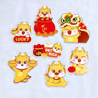 Sp071689 	tết-set que giấy rồng vàng lucky