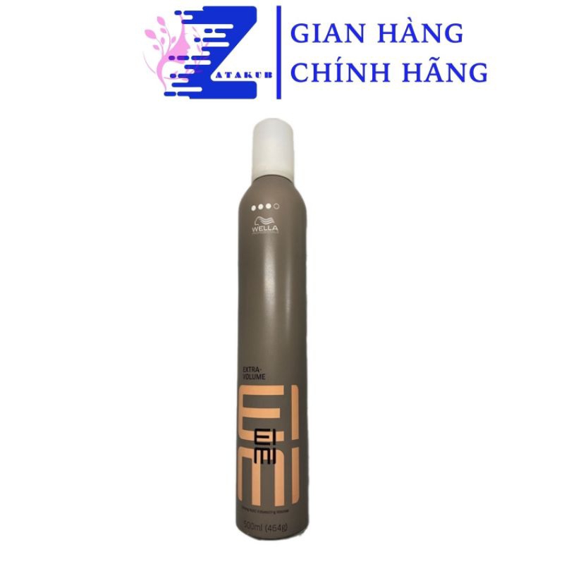 Mousse tạo độ phồng cho tóc Wella EIMI Extra Volume 500ml (cấp độ 3)