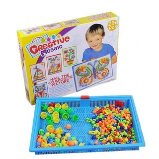 Bộ Xếp Hình Cây Nấm 296 Chi Tiết Cho Bé