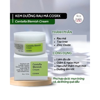 Kem dưỡng rau má COSRX CENTELLA BLEMISH CREAM