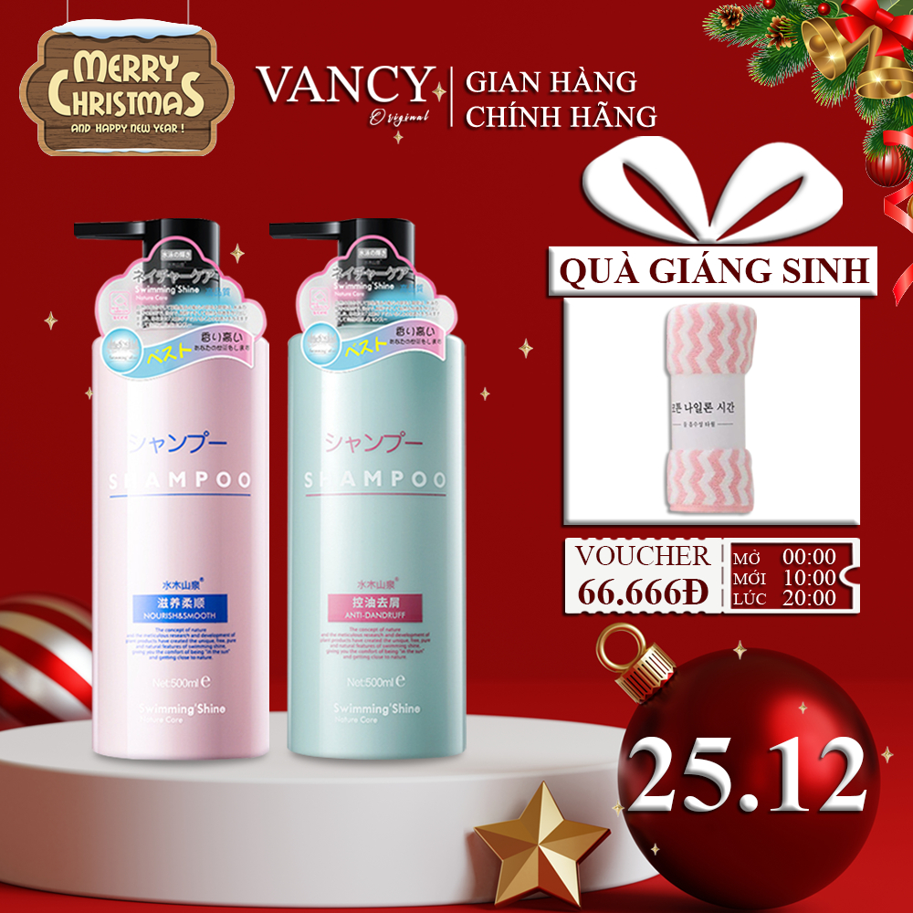 Dầu Gội Sạch Gàu Và Nuôi Dưỡng Tóc Chắc Khỏe Kết Hợp Hương Nước Hoa Pháp Lưu Hương Tới 48h 500ml, Vancy