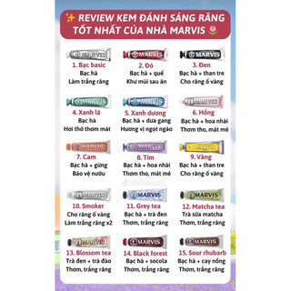 Kem đánh răng Marvis Whitening Mint 85ml