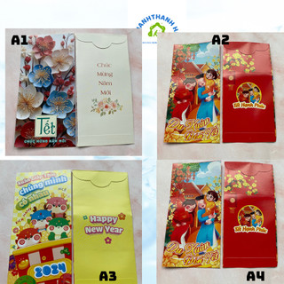 (COMBO 10 CÁI )Bao Lì Xì Tết 2024