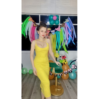 Đầm vàng tôn da , tôn dáng cực kì 😘