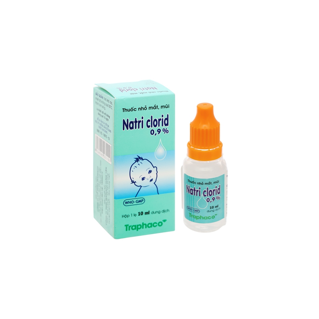Muối natri 0.9 Traphaco - muối sinh lý rửa mắt 0,9% TPC
