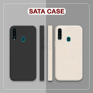 Ốp lưng Samsung Galaxy A20s cạnh vuông tpu bảo vệ camera, chống bám vân tay