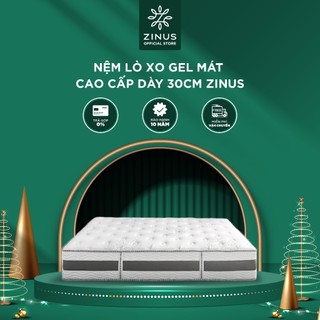 Nệm Lò Xo Gel Mát Cao Cấp Dày 30cm Zinus - 12in Gel-Infused Memory Foam Hybrid Spring Mattress