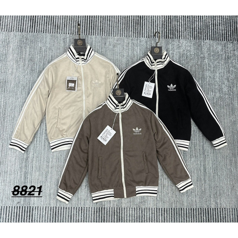 Áo khoác bomber AD da lộn nam lót lông nhung mịn, dày dặn