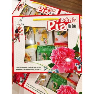 Giỏ xách 12 vị bánh pía Tân Huê Viên 480g