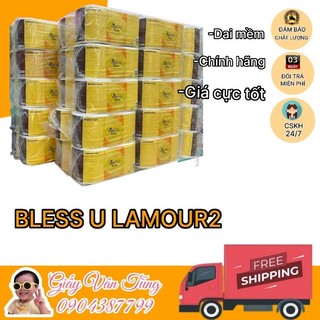 Giấy vệ sinh Bless u Lamour 2, giấy vệ sinh 3 lớp, chất giấy mềm dai