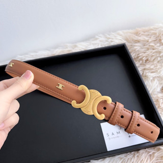 Thắt lưng nữ cao cấp đính logo phụ bản 2.5cm (ảnh thật toàn bộ)