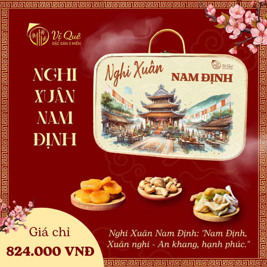Giỏ quà tết 2026 - Vị Quê -NGHI XUÂN NAM ĐỊNH-duoc-ban-tai-Vị Quê - Quà Tặng Đặc Sản