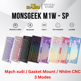 [HÀNG SẴN] Bàn Phím Cơ MonsGeek M1W - SP V3 | Nhôm CNC | Mạch xuôi | 3 Modes | Hotswap | Swich Akko piano v3 Pro