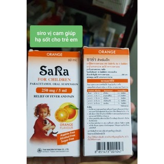 Siro SARA Chai 60ml.