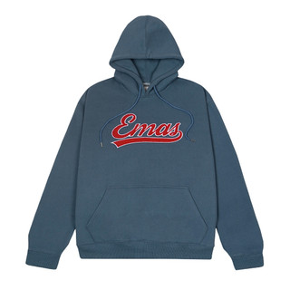 Áo Hoodie nỉ bông dài tay hoạ tiết thêu EMAS Vintage Hoodie / Blue