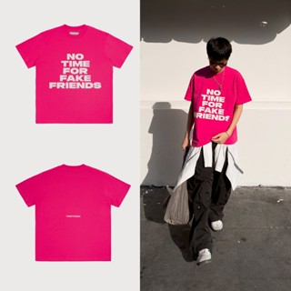 [HỎA TỐC] [VOUCHER GIẢM NGAY 20K] Áo thun tay ngắn cổ tròn cotton FURISTIC® "NO TIME F4 FAKE FRIENDS" TSHIRT