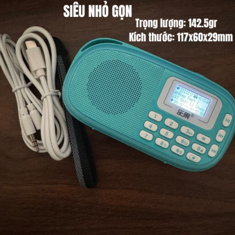 Loa Nghe Mini Nogo Có Màn Hình Hiển Thị Q15 Có Thẻ Nhớ 16Gb