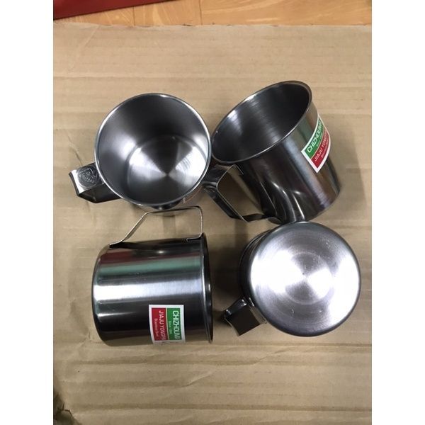Cốc inox, Ca inox 7cm có quai ( CA INOX CÓ QUAI)