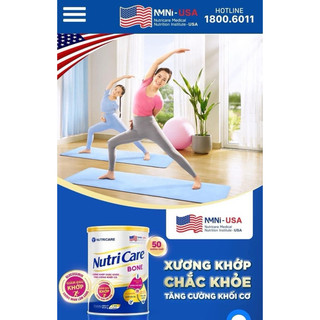 Sữa Canxi NUTRICARE BONE 850G [date 12/2026]