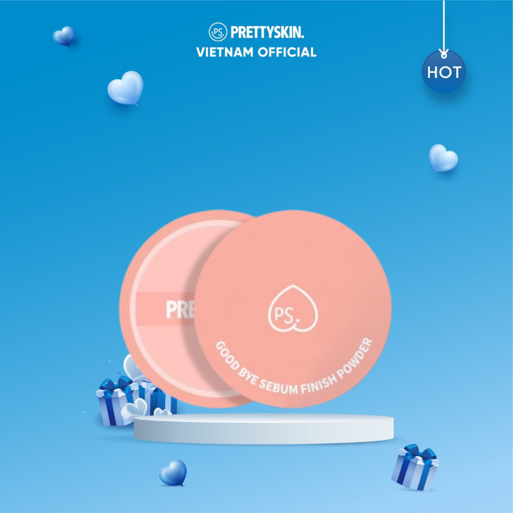 Phấn phủ kiềm dầu Prettyskin 5g