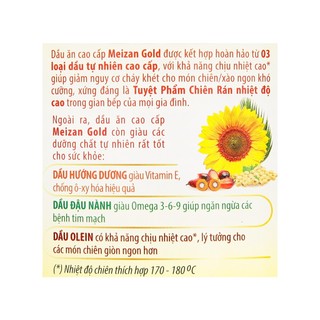 [Chính Hãng] Dầu ăn Meizan Gold 2 lít