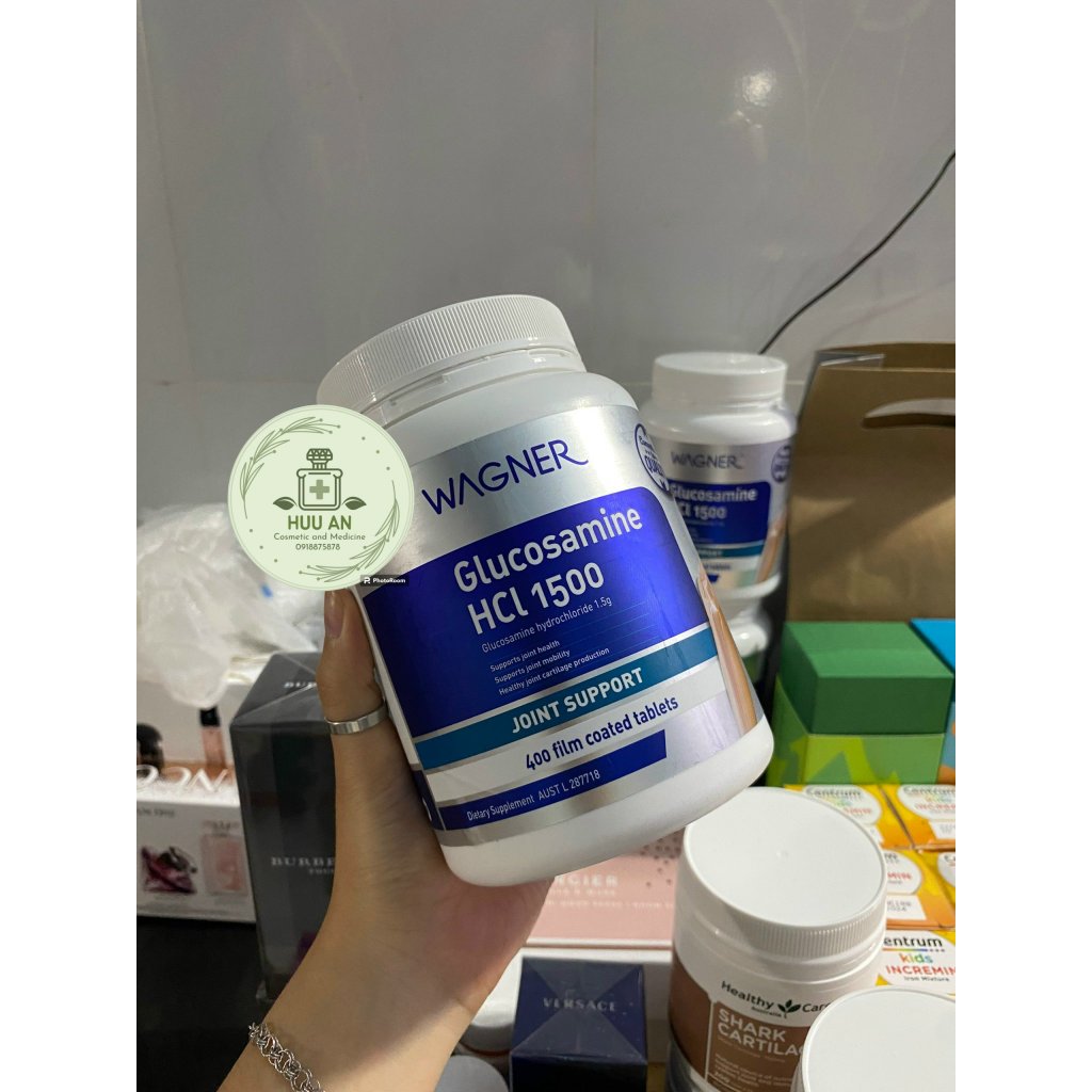 Glucosamine HCL 1500 By Wagner - Viên uống hỗ trợ sụn khớp - Hàng Úc - 400 viên