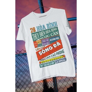 Áo thun unisex 63 Tỉnh Thành 28 Hòa Bình