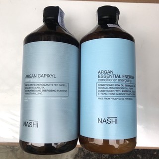 Gội xả chống rụng và kích thích mọc tóc Fanola Nashi Argan Capixyl 1000mlx2