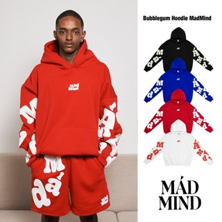  Áo Hoodie Tay Dài Bubblegum In Nổi Madmind - Màu Trắng  Đen Đỏ Xanh Dương 