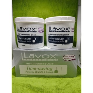 Bộ thuốc duỗi thẳng tóc lavox thông minh hộp xám time saving