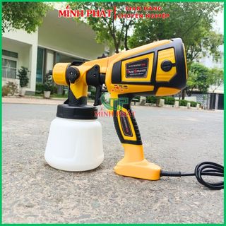 Máy phun sơn cầm tay electric spray zt-6000a 850w súng phun sơn điện 2 đầu béc 1.8mm 2.5mm bình chứa 800ml