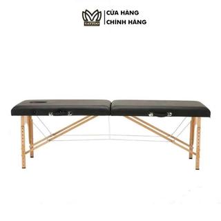 Giường vali chân gỗ, inox gấp gọn cho spa, phun x.am thẩm mỹ massage kích thước giường 1m85