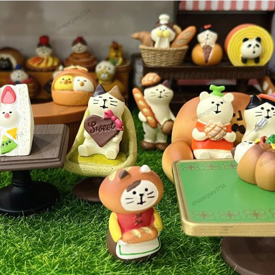 [Serie1 Bakery]Mô Hình chú mèo Zakka Phong Cách Nhật Bản Serie1 Tiệm Bánh Mì Bakery