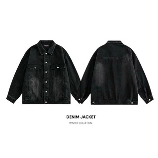 DENIM JACKET SMOKE GREY - Áo khoác jeans