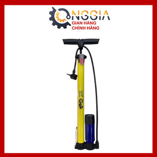 Bơm xe máy bơm tay lốp xe đạp có đồng hồ đo cao cấp chính hãng ONGGIA kèm van