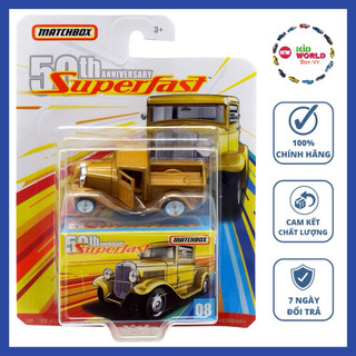 Xe mô hình Matchbox Superfast 50th Anniversary Series '32 Ford Pickup GBK27, bánh cao su.