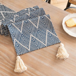 (2M-3M_4 GÓC TUA RUA) TABLE RUNNER Viền Rua 4 Góc trải bàn, tủ kệ. Dải khăn nhỏ trang trí sang trọng