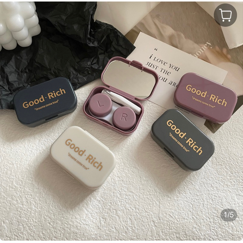 Khay đựng Lens có gương gồm dụng cụ đeo lens hàng cứng cáp loại 1