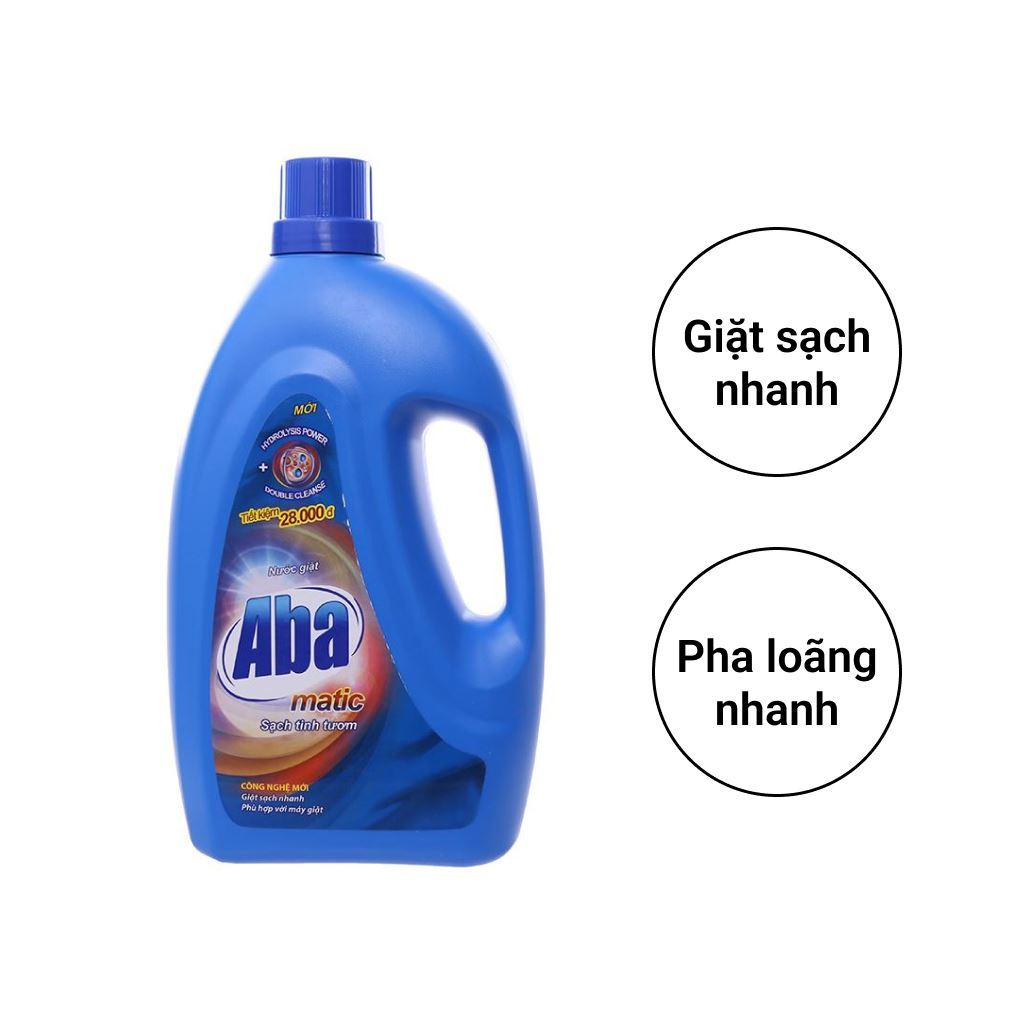 Nước giặt Aba Matic xanh 2.75kg