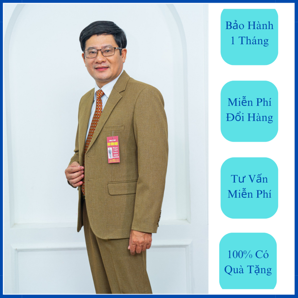 Bộ Vest cao cấp trung niên, bộ com lê nam, suit trung niên