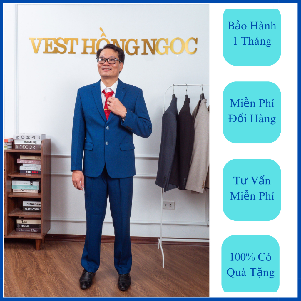 Bộ Vest cao cấp trung niên, bộ com lê nam, suit trung niên