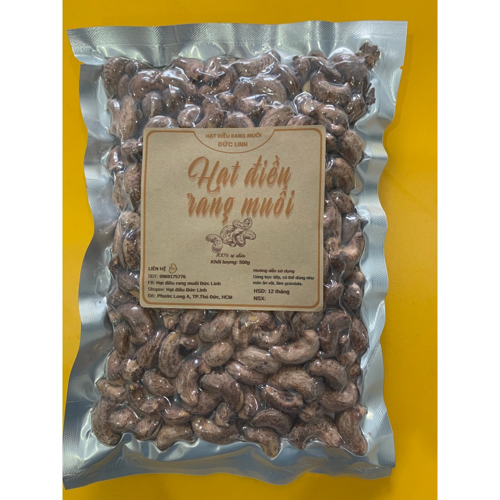 Hạt điều rang muối ĐỨC LINH gói 500g